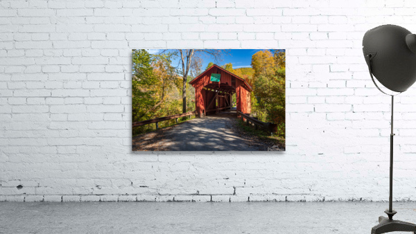 Slaughter House covered bridge in Northfield Falls by Steve Heap
