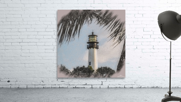 Charcoal Cape Florida lighthouse  by Steve Heap