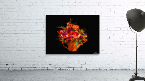 Digital Art painting of flower bouquet by Steve Heap