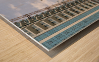 Detail of different designs on apartments in Business Bay Dubai Wood print