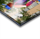 Tracking the end of the rainbow scuplture of cowboy on horse in  Impression Acrylique