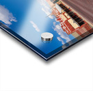 Street mural in once bustling railroad town of Bartlett in Texas Acrylic print