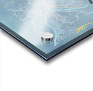 Blueprint map of the city streets of Morgantown WV Acrylic print