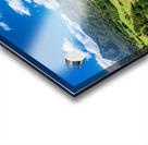 Panoramic aerial view of Hanalei Bay verdant landscape  Acrylic print