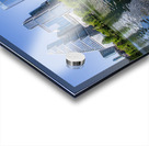 Fisheye lens view of Austin skyline including Lady Bird Lake Acrylic print