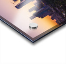 Orange skies behind skyline of Austin Texas as sun starts to ris Acrylic print