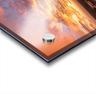 Dramatic sunset seen from drone over Georgetown Texas residentia Acrylic print