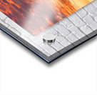 Dramatic sunset reflected in the smooth ripples of a lake or oce Acrylic print