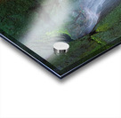 Floodlit waterfall in Shanklin Cline a tourist attraction on the Acrylic print