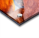 Natural arch on Atlatl Rock with scenic backgound added Acrylic print