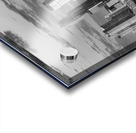 Monochrome view of harvest moon in the Austin skyline Acrylic print