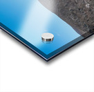 Aerial view up the frozen Cheat River in Morgantown WV Acrylic print