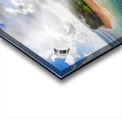 Aerial drone panorama of Tunnels Beach Kauai Hawaii Acrylic print