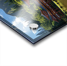 Byodo In buddhist temple under the tall mountain range Acrylic print