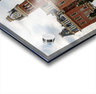 Mountaineer statue against Woodburn Hall Acrylic print