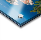 Fortress town of Dubrovnik in Croatia framed by trees Acrylic print