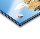 Railings in snow outside Weston Asylum Acrylic print