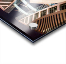 Dramatic view of Bahrain World Trade Center buildings Impression Acrylique