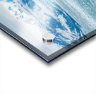 The Hubbard glacier near Valdez in Alaska on cloudy day Acrylic print