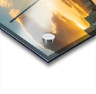 Sunrise over Diamond Head from Waikiki Hawaii Acrylic print