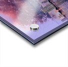 Dawn view of Miami Skyline reflected in water Impression Acrylique