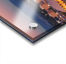 Moon rising above the Coliseum at WVU Impression Acrylique