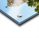 Spanish mission style church tower at sunset Acrylic print