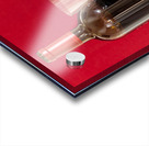 Red wine bottle and fruit with glass Acrylic print