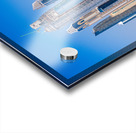 Skyline of hotels and apartments in JBR Beach above the beach Impression Acrylique