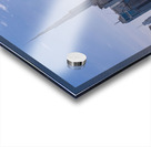 Low rise homes in front of modern apartments of Dubai Downtown d Acrylic print