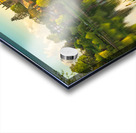 View across the Mere to the town of Ellesmere in Shropshire Acrylic print