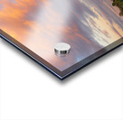 View across the Ellesmere Mere to a clear reflection of distant  Acrylic print