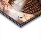 Sunset behind cherry blossoms in Morgantown WV Impression Acrylique