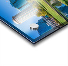 Offices and cityscape of St Louis Missouri seen from lake Acrylic print