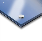 Freight barges on Mississippi river at dusk with moon Acrylic print