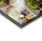 Traditional wrought iron balcony on brick New Orleans house Acrylic print