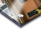 Traditional wrought iron balcony on brick New Orleans house Acrylic print