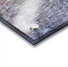 Rocky snow covered hillside at Coopers Rock at sunset Acrylic print