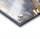 Binoculars on Coopers Rock overlook on snowy day Acrylic print