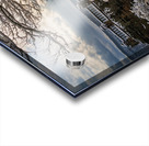 Coopers Rock overlook on snow-covered pathway in WV Acrylic print