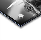 Monochrome Gateway Arch of St Louis Missouri reflecting in the l Acrylic print