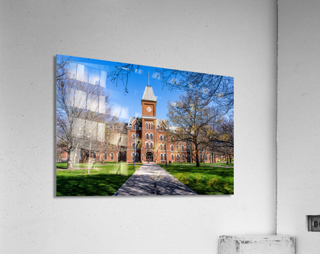 Facade of iconic University Hall on the Oval at OSU in Columbus  Acrylic Print