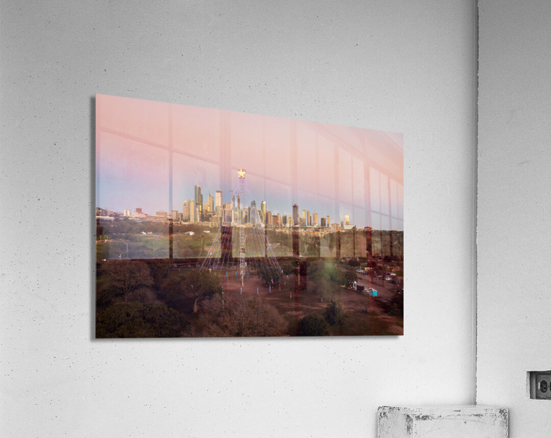 Cityscape of downtown Austin from the west in Zilker park 2025 Acrylic Print