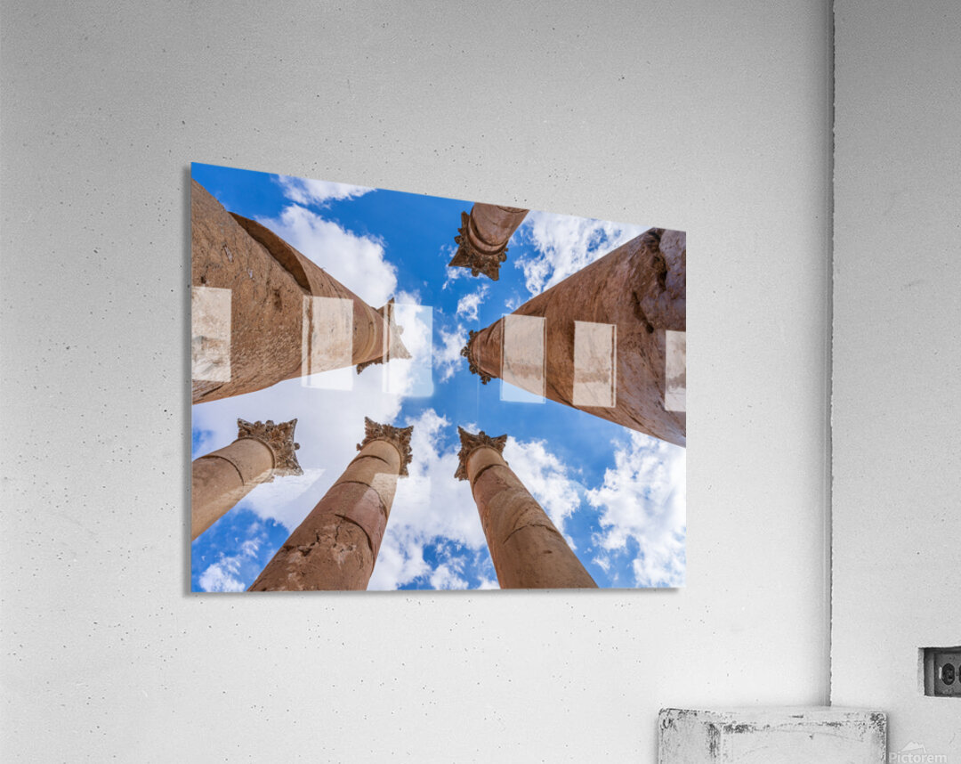 Columns of Artemis at Jerash a Greco Roman well preserved city  Acrylic Print