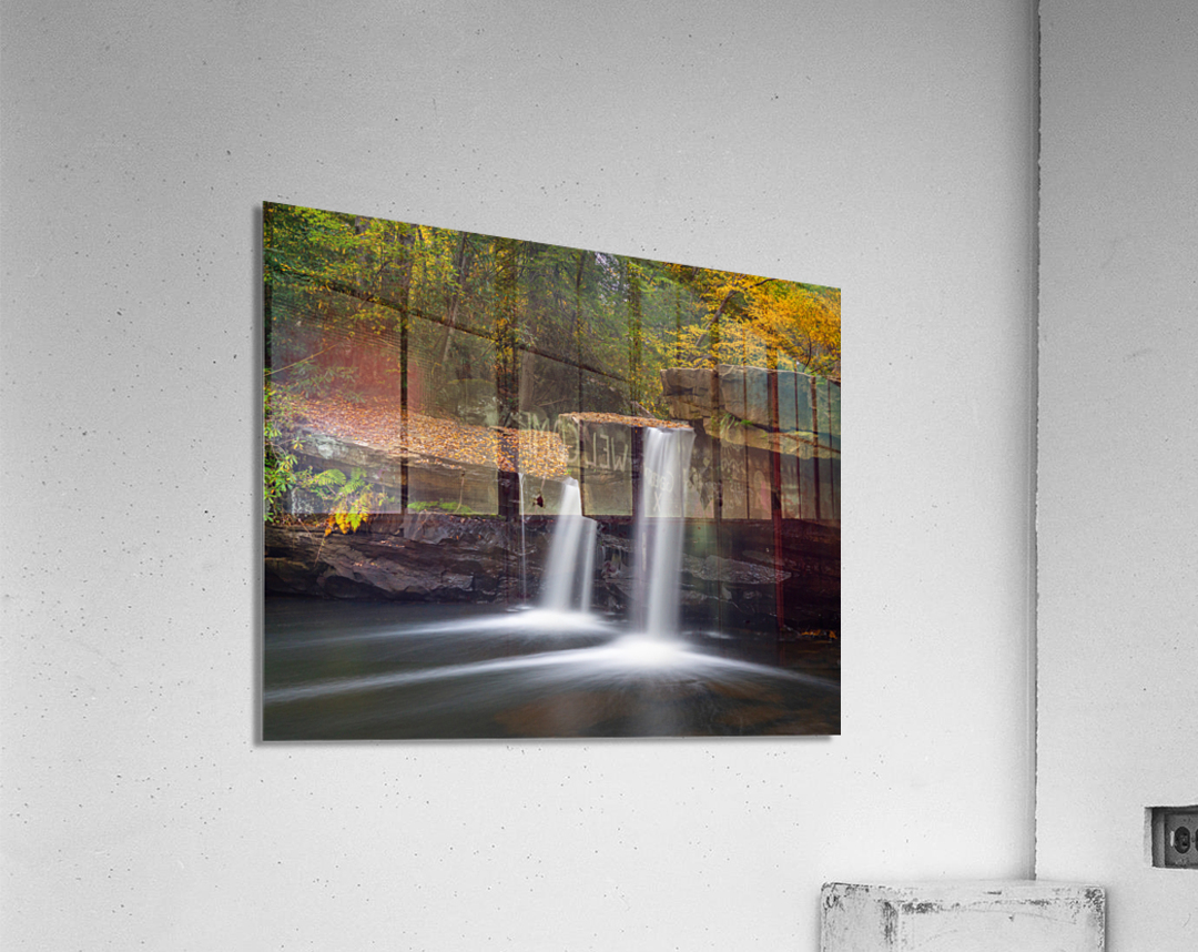 Waterfall on Deckers Creek near Morgantown WV Acrylic Print