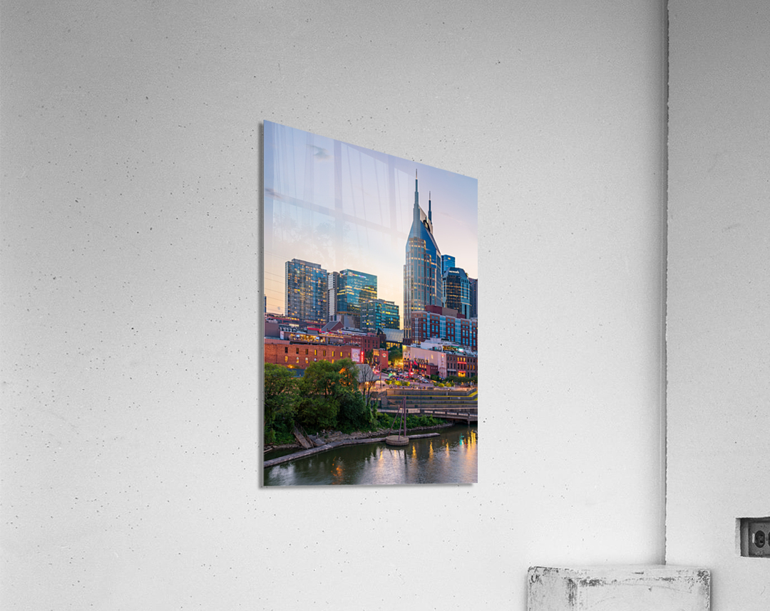 Skyline of Nashville in the evening Acrylic Print