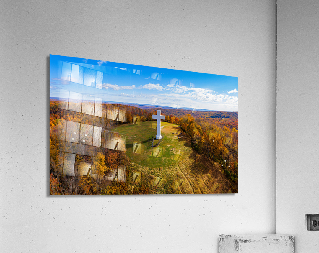 Great Cross of Christ in Jumonville near Uniontown Pennsylvania Acrylic Print