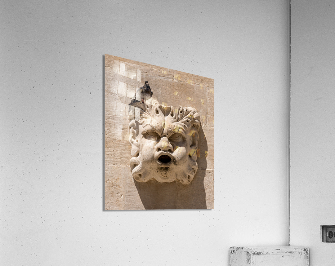 Detail of rain water spout in Dubrovnik old town Acrylic Print