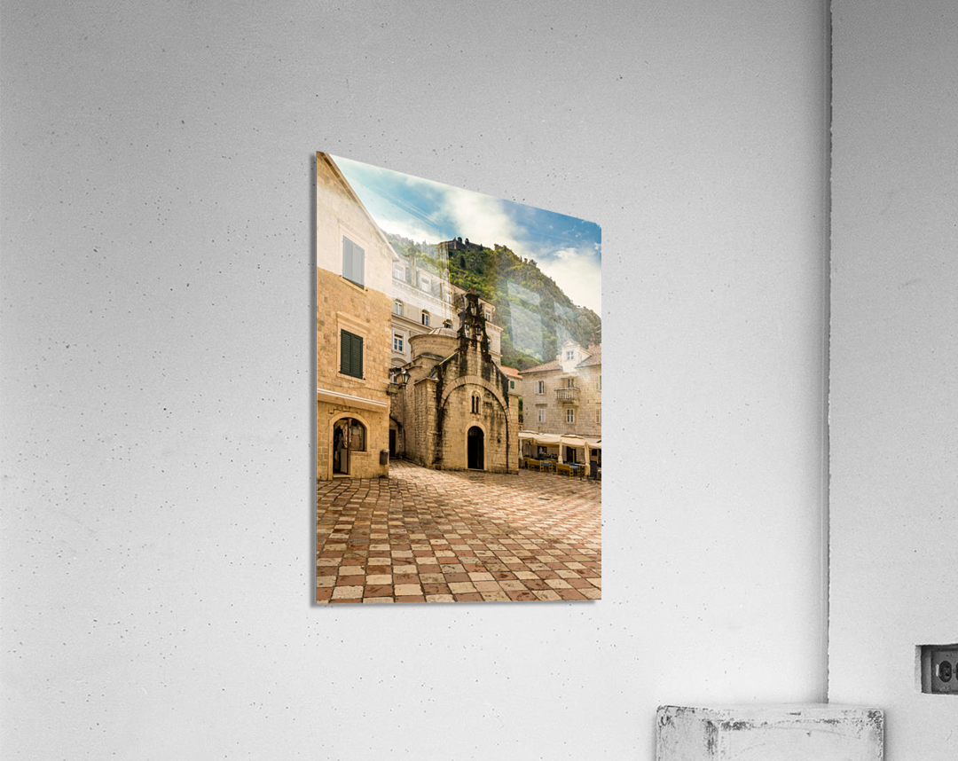 Narrow streets in Kotor in Montenegro Acrylic Print