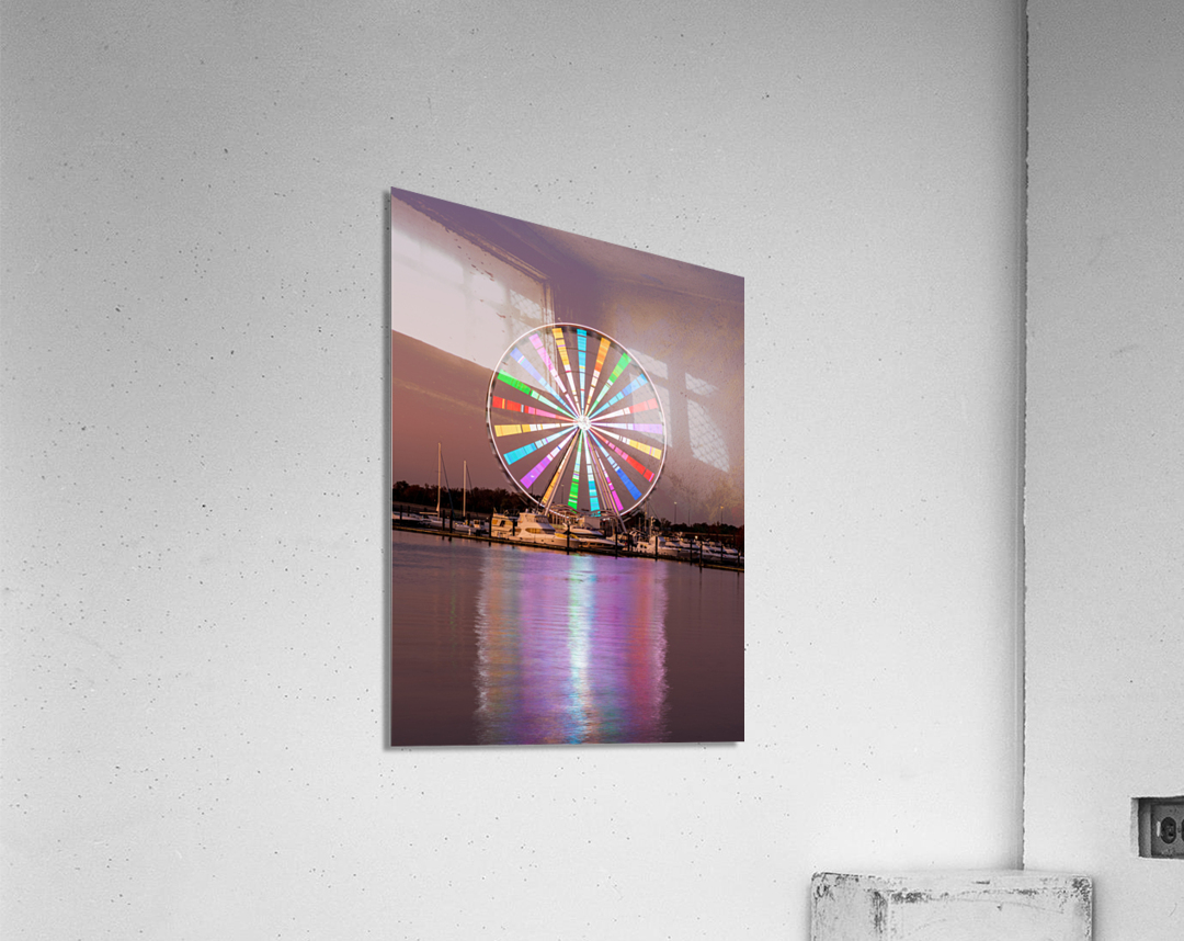 Ferris wheel at National Harbor Acrylic Print